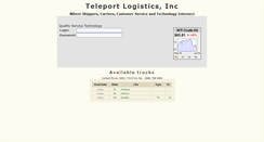 Desktop Screenshot of dispatch.teleportlogistics.com